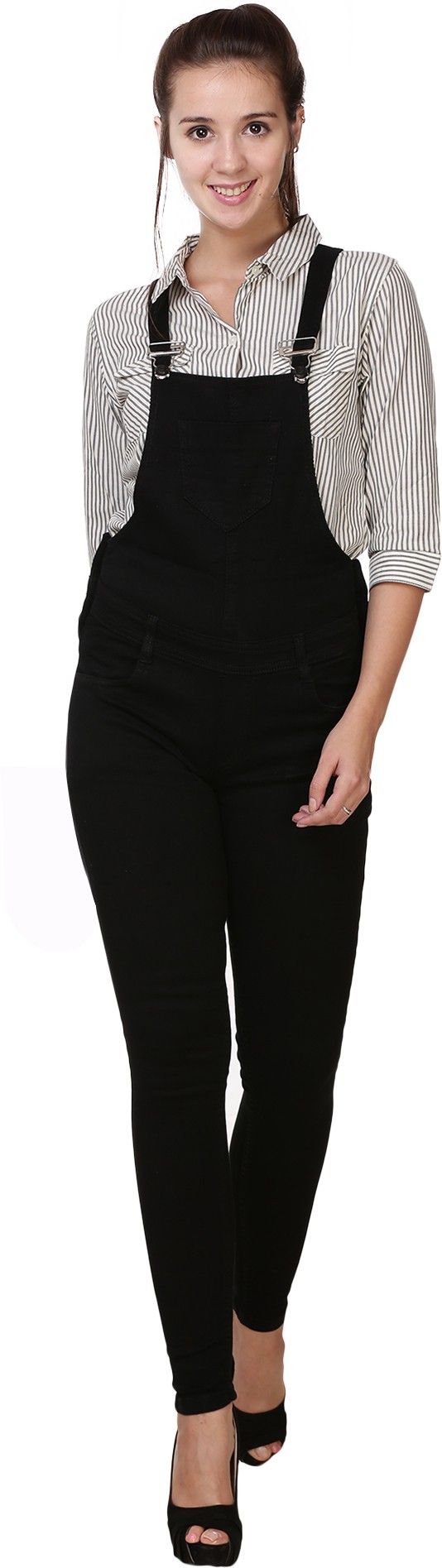 nifty Women Black Dungaree-picture-16