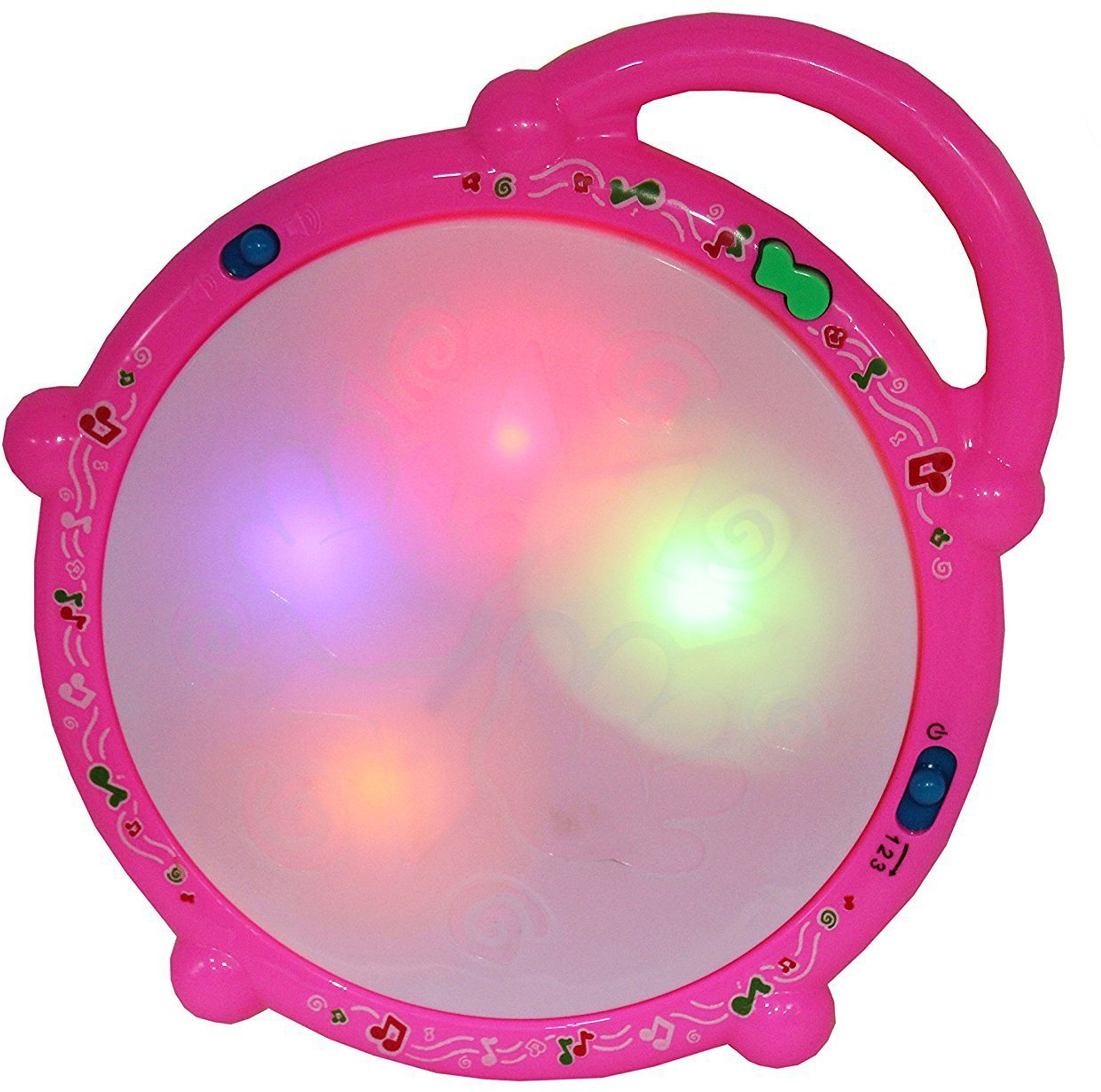 FLASH MUSICAL DRUM WITH STICK MUSICAL ATTRACTION FOR YOUNG KIDS Rattle