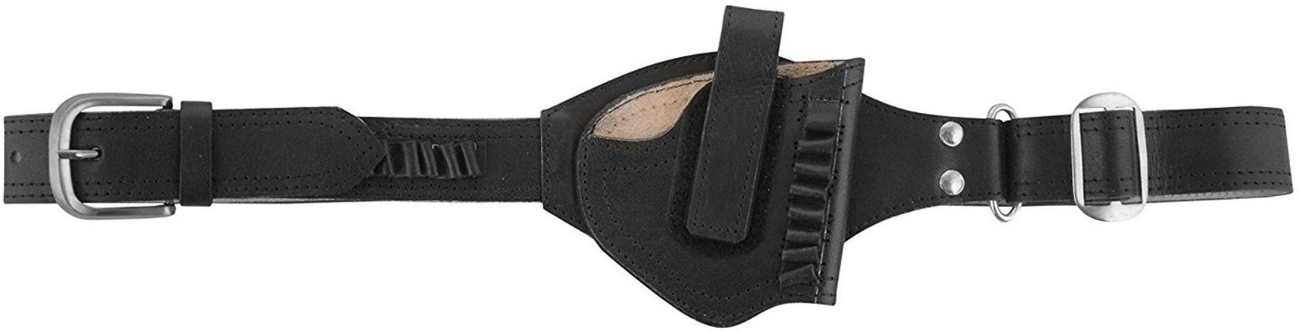 shah Unisex Leather .32 Bore Revolver Cover with belt Racquet Carry Case/Cover Free Size-picture-27