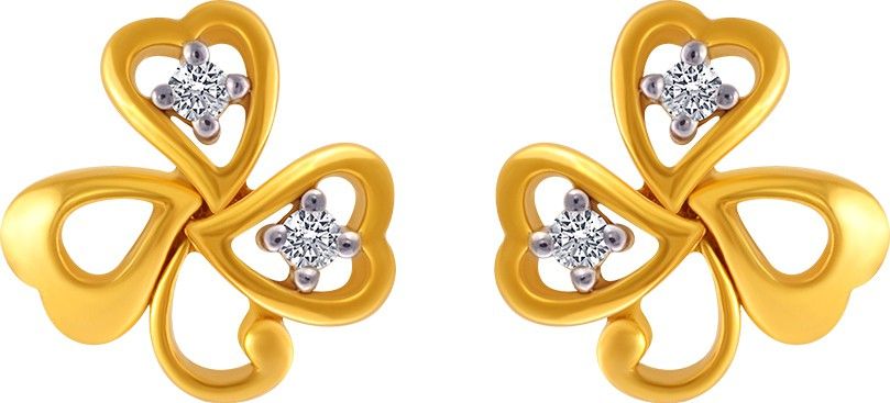 PC Chandra Jewellers VALENTINE DAY Yellow Gold 14kt Drop Earring-image-24