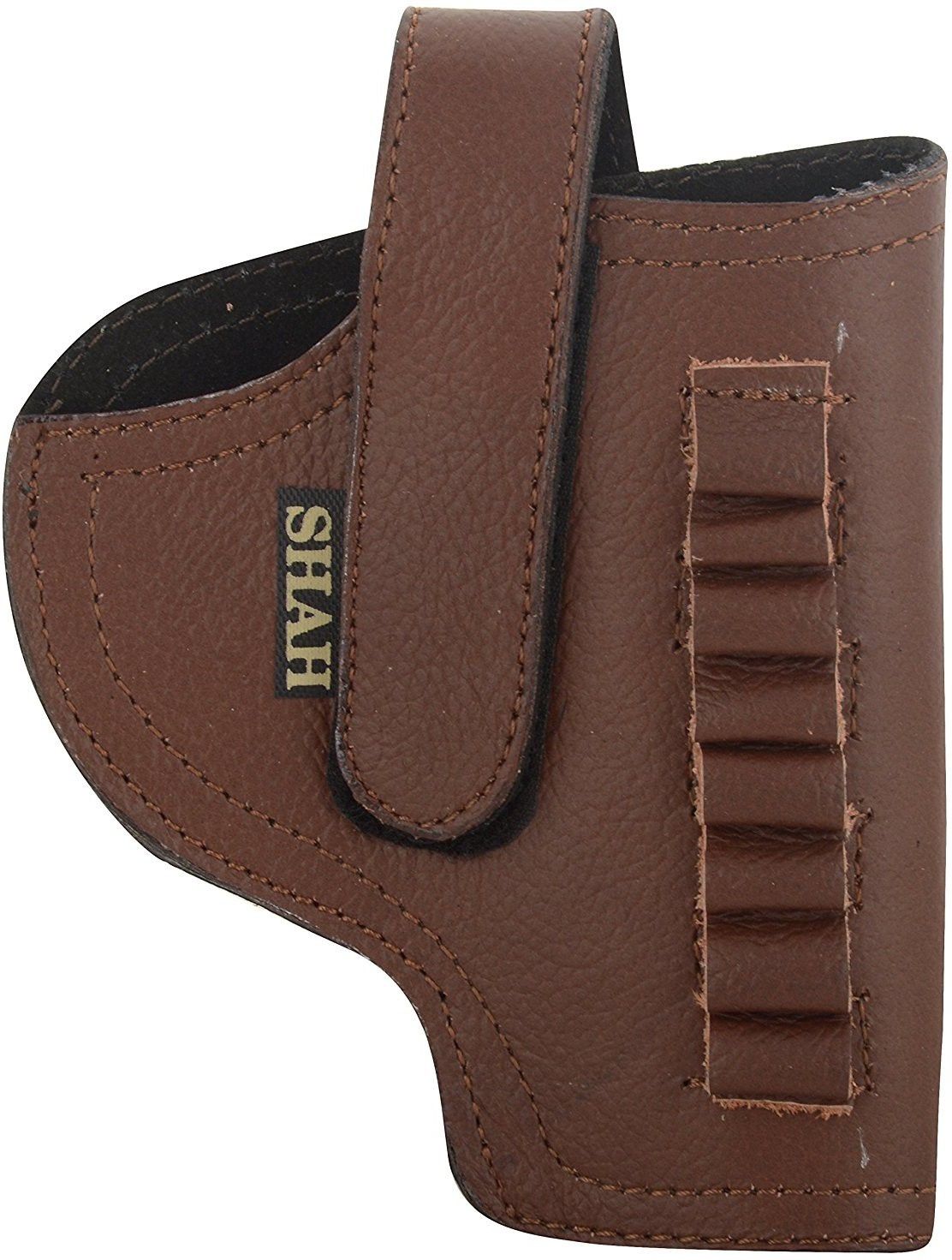 Unisex Leather .32 Bore Revolver Cover Racquet Carry Case/Cover Free Size