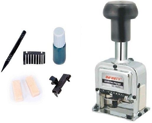 Infinity 6 Digit Automatic Numbering machine with Spare PartsOffice Set