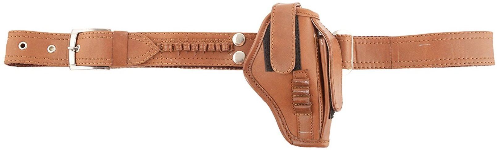 shah Pure leather 32 Bore 2 in 1 Pistol Cover with Belt Racquet Carry Case/Cover Free Size-picture-43