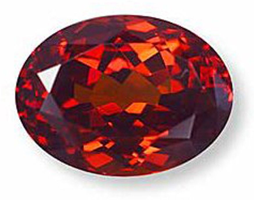JFACTOR Red Cut Natural Garnet Gemstone
