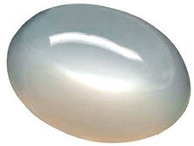 JFACTOR White Cut Natural Moonstone Gemstone
