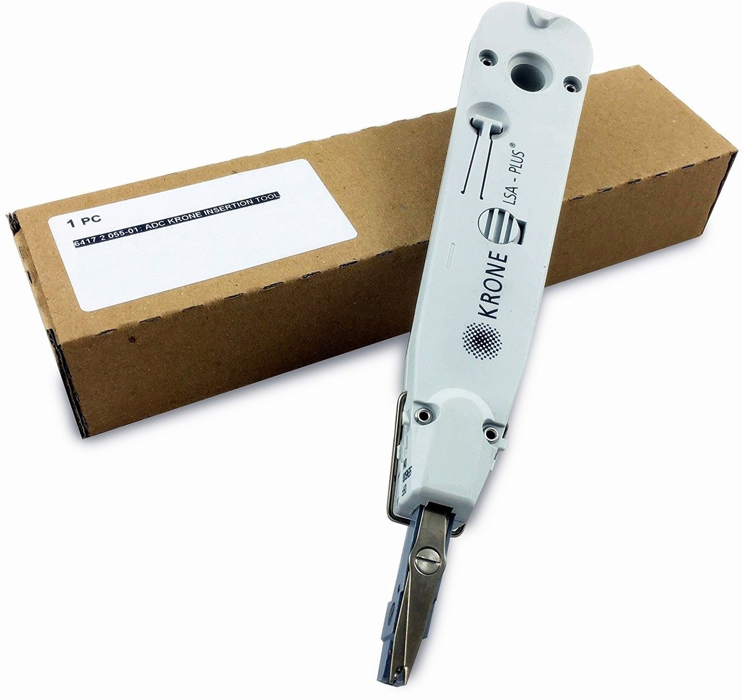 balrama Original Classic High Quality Krone LSA-PLUS Insertion Tool Impact Tool Universal Punch Down Insertion Tool With Sensor, Scissors, Wire Hook And Blade For Seating The Wire Into Terminal Block And Cutting The End Of The Wire Off Telecom Phone Wire Cable Rj11 Rj45 Connectors Professional Network Tool Kit Manual Crimper-picture-11