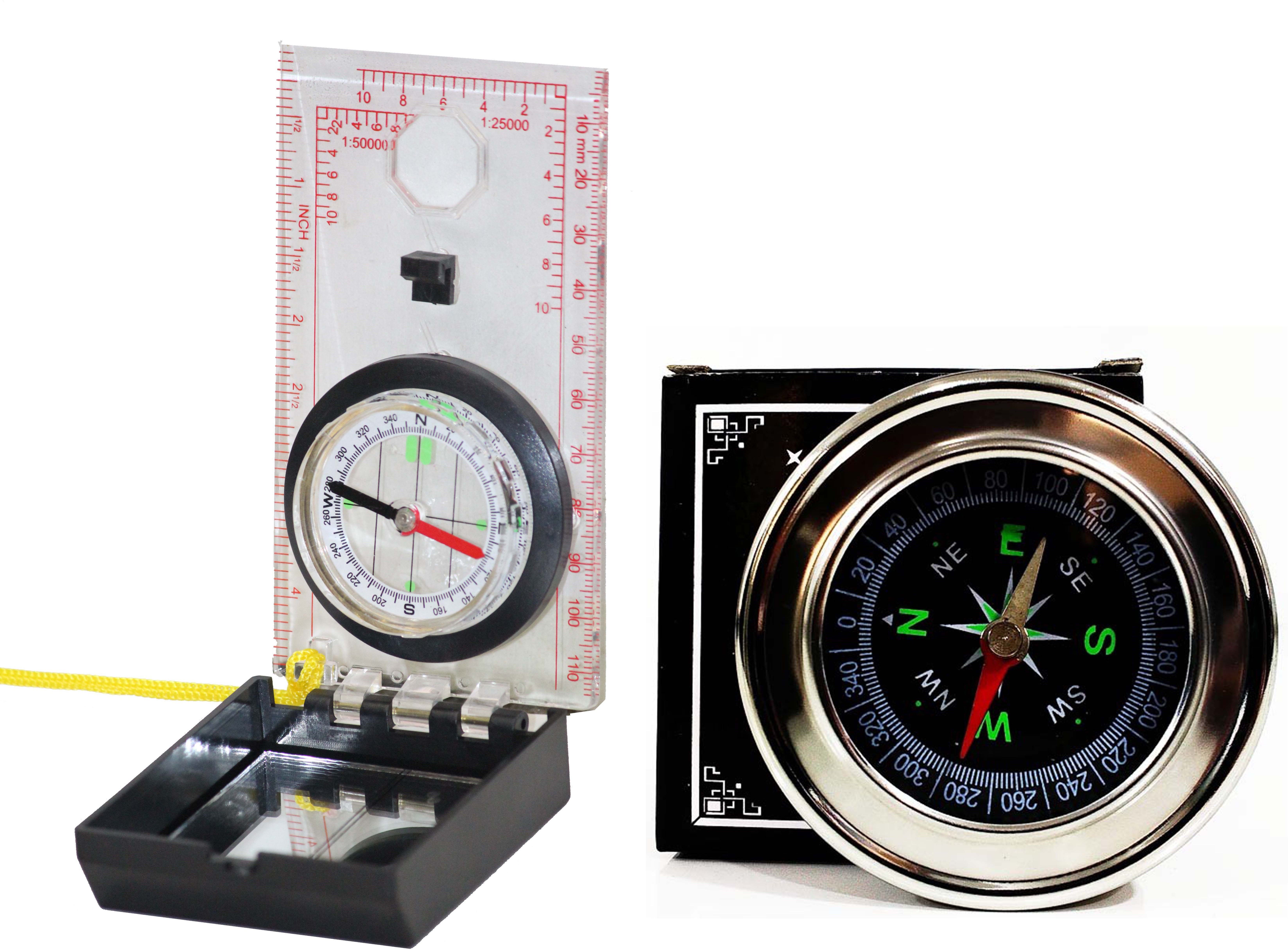 Navigation Mirror Ruler Map Scale Compass Scouts Outdoor Camping Survival Combo Compass-image-12