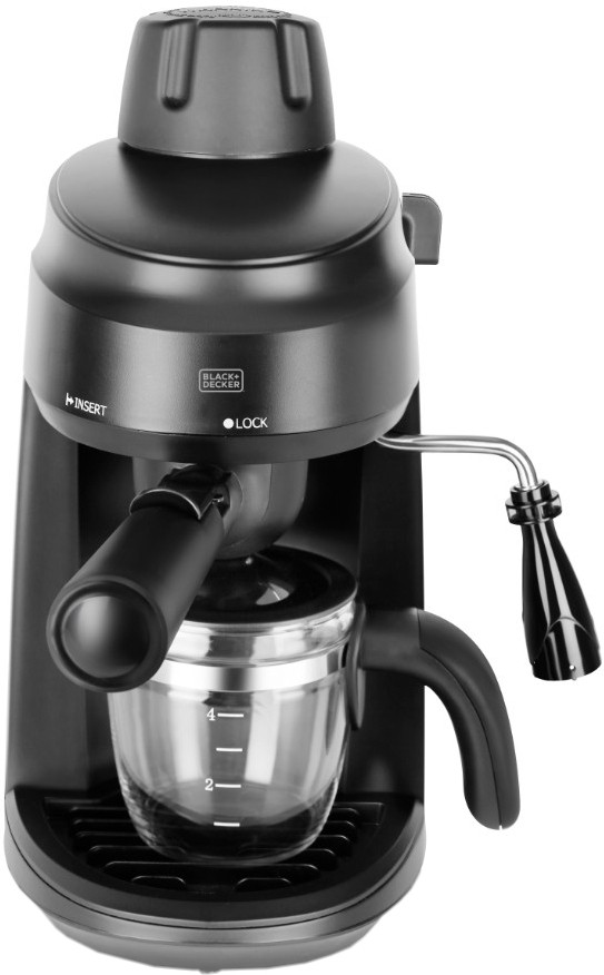 Black Decker  870W 4-Cup Espresso & Cappuccino Coffee Maker