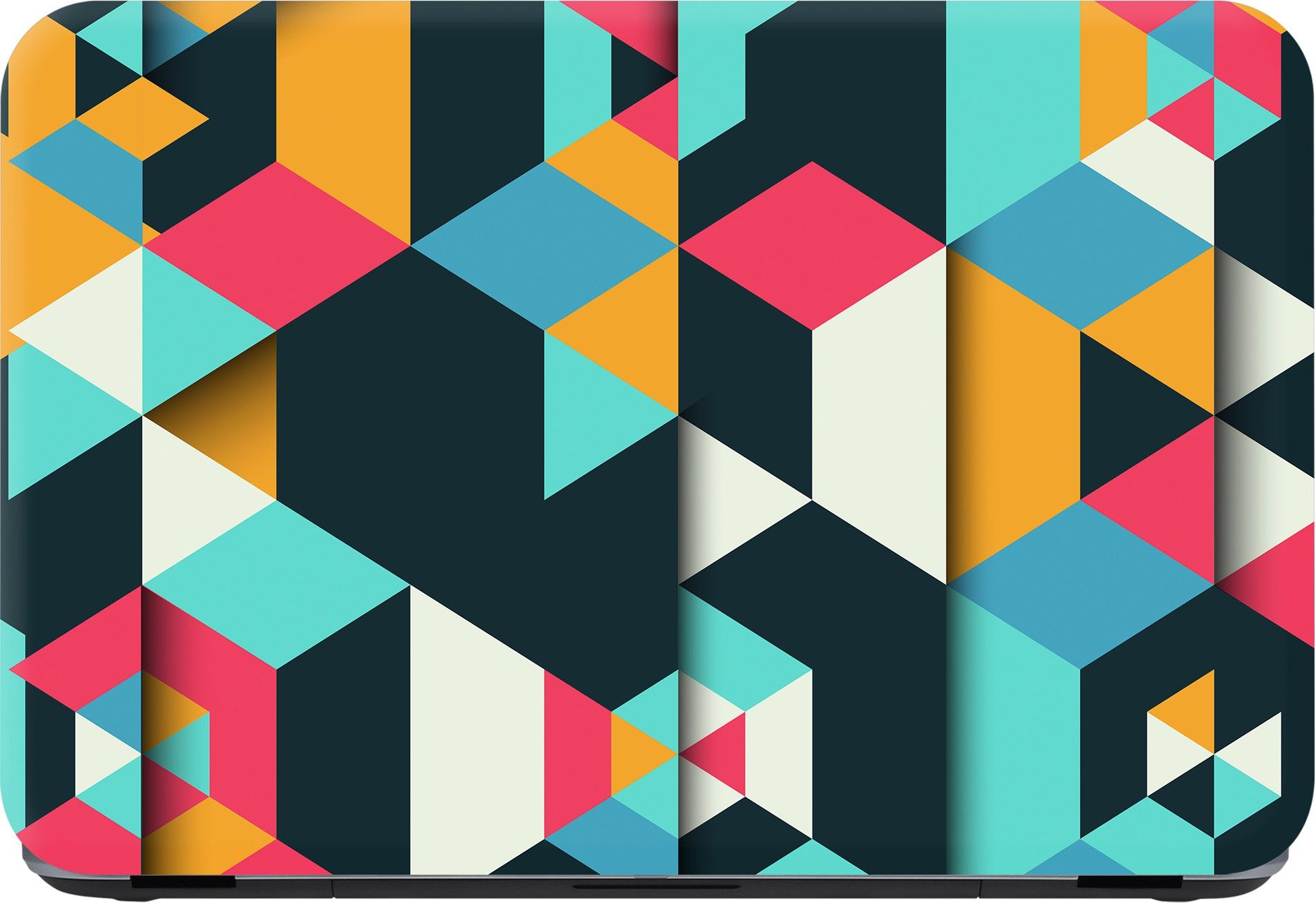 Flipkart SmartBuy abstract in colours Premium LG Vinyl (matte) Laptop Decal 15.6-image-1