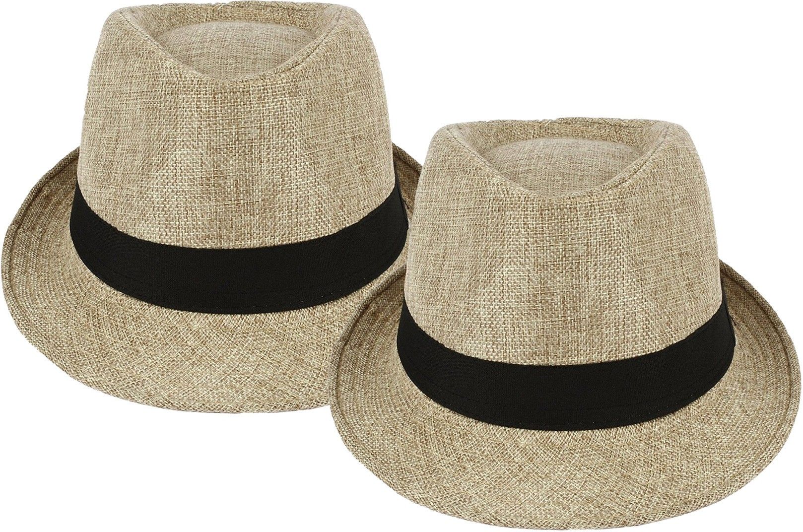 Natali Traders Stylish Twining Fedora Hat - Set Of 2