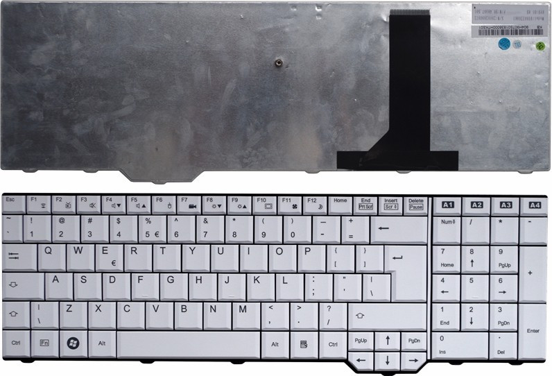SellZone Replacement Keyboard For Fujitsu XA3520 Amilo Pi3625 XA3530 Xi 3670 Li 3910 XI 3651 White Internal Standard Laptop Keyboard image 1