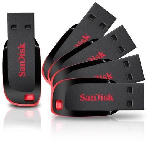 SanDisk Cruzer Blade USB Flash Drive Pack Of 5 Pendrives 16 GB Pen Drive Compatible with Desktop Computer, Audio Player, Television, Laptop USB 2.0 Plastic Case-image-48