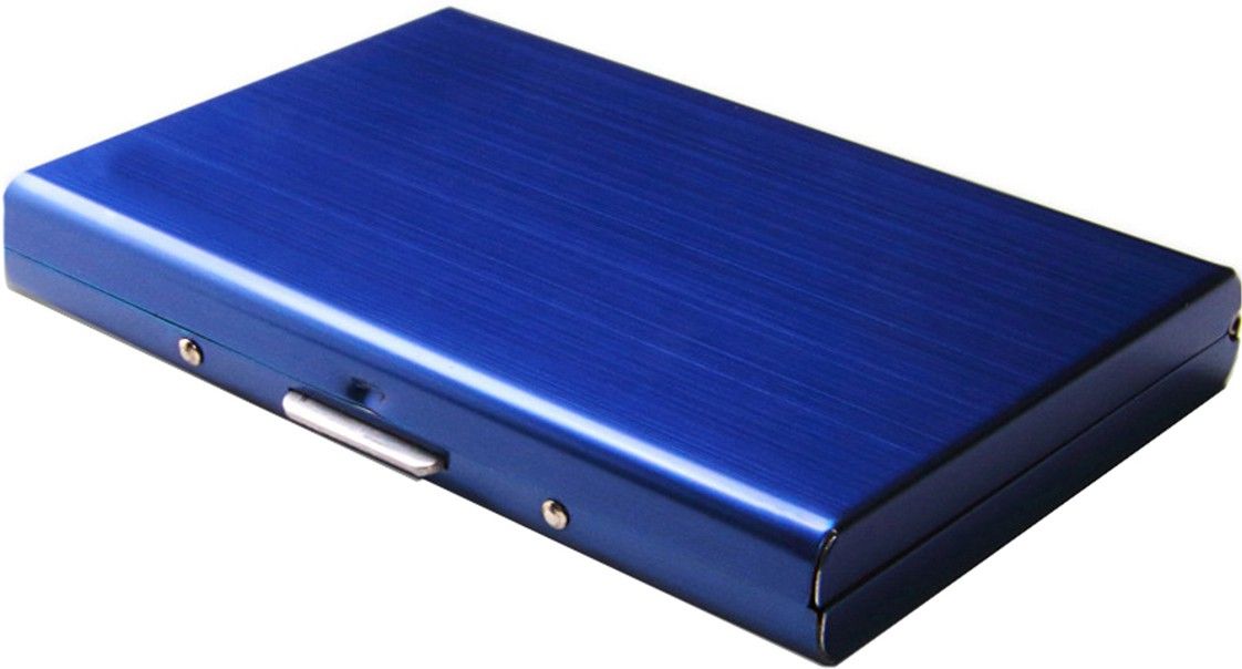 stealodeal Blue Waterproof Limited Edition Metal Atm 6 Card Holder-picture-31