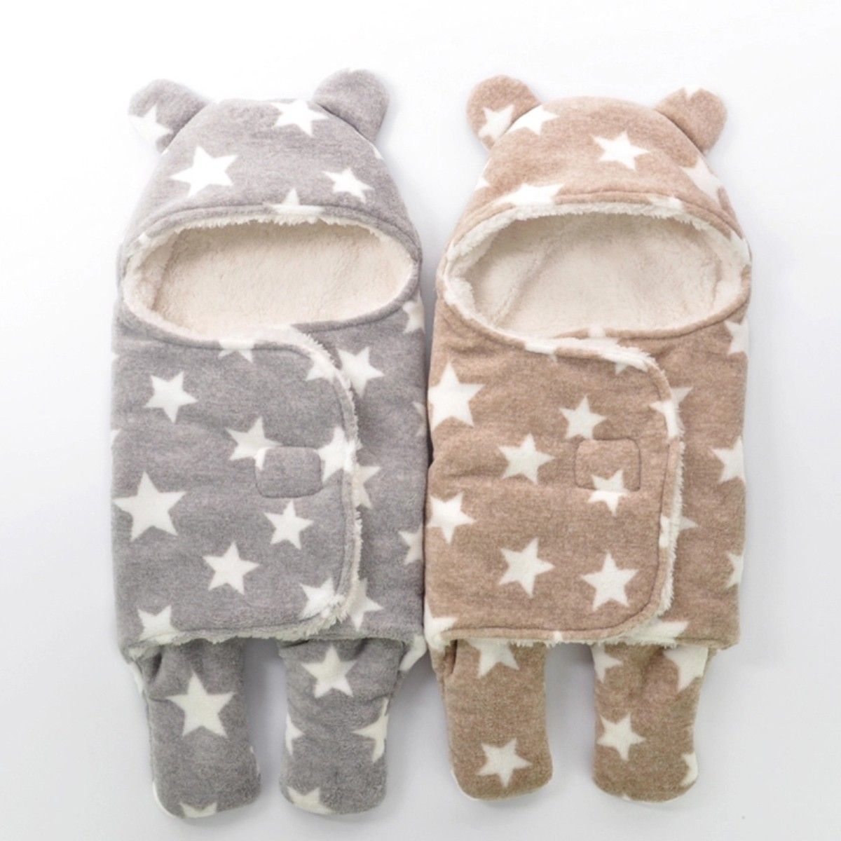All season Use- Supersoft , Double Layered Premium Quality , Baby Wrapper Cum Baby carrier Bag Cum baby Blanket Pack Of 2 Sleeping Bag-image-35
