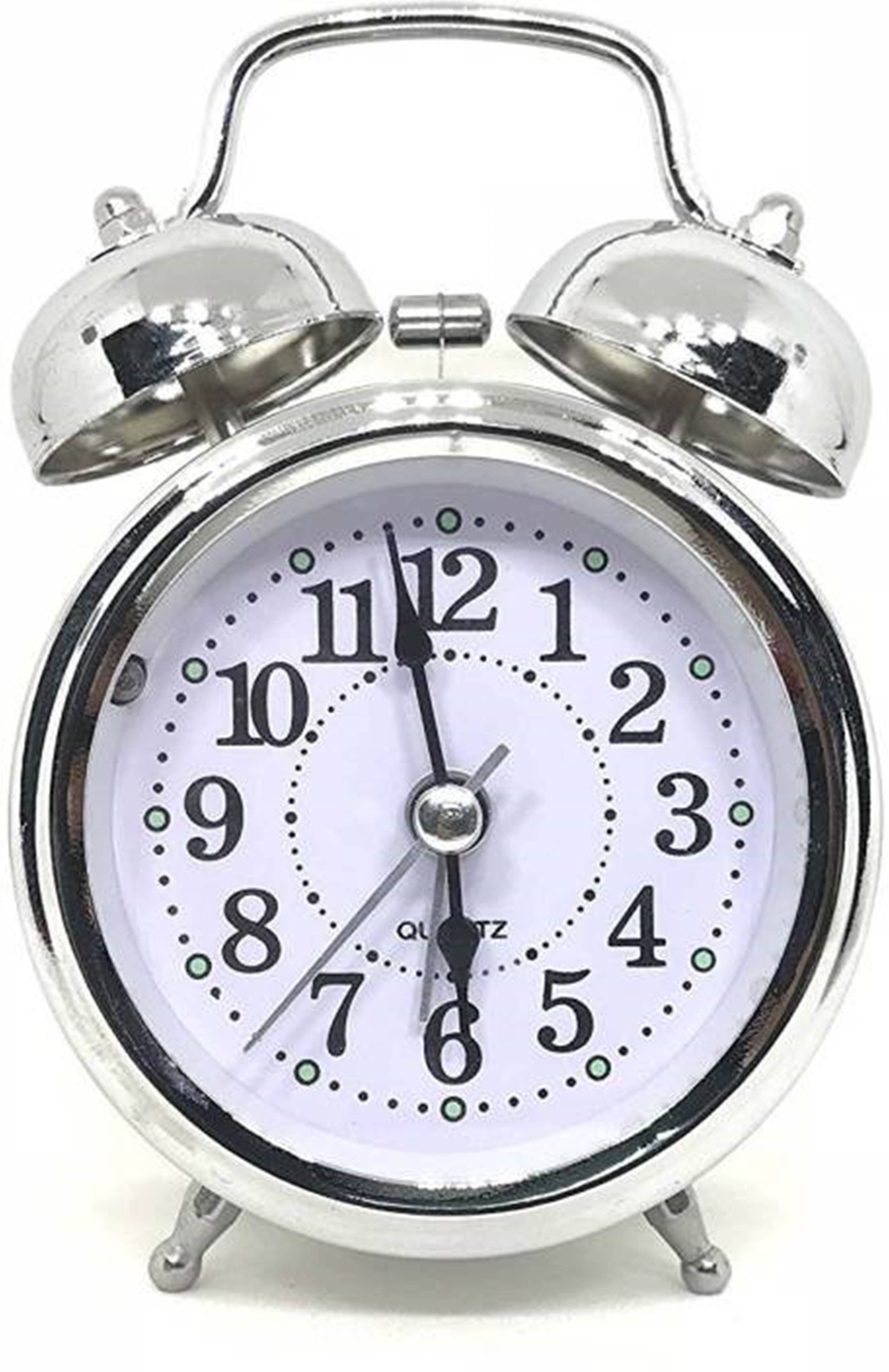 Analog Silver Clock-image-15