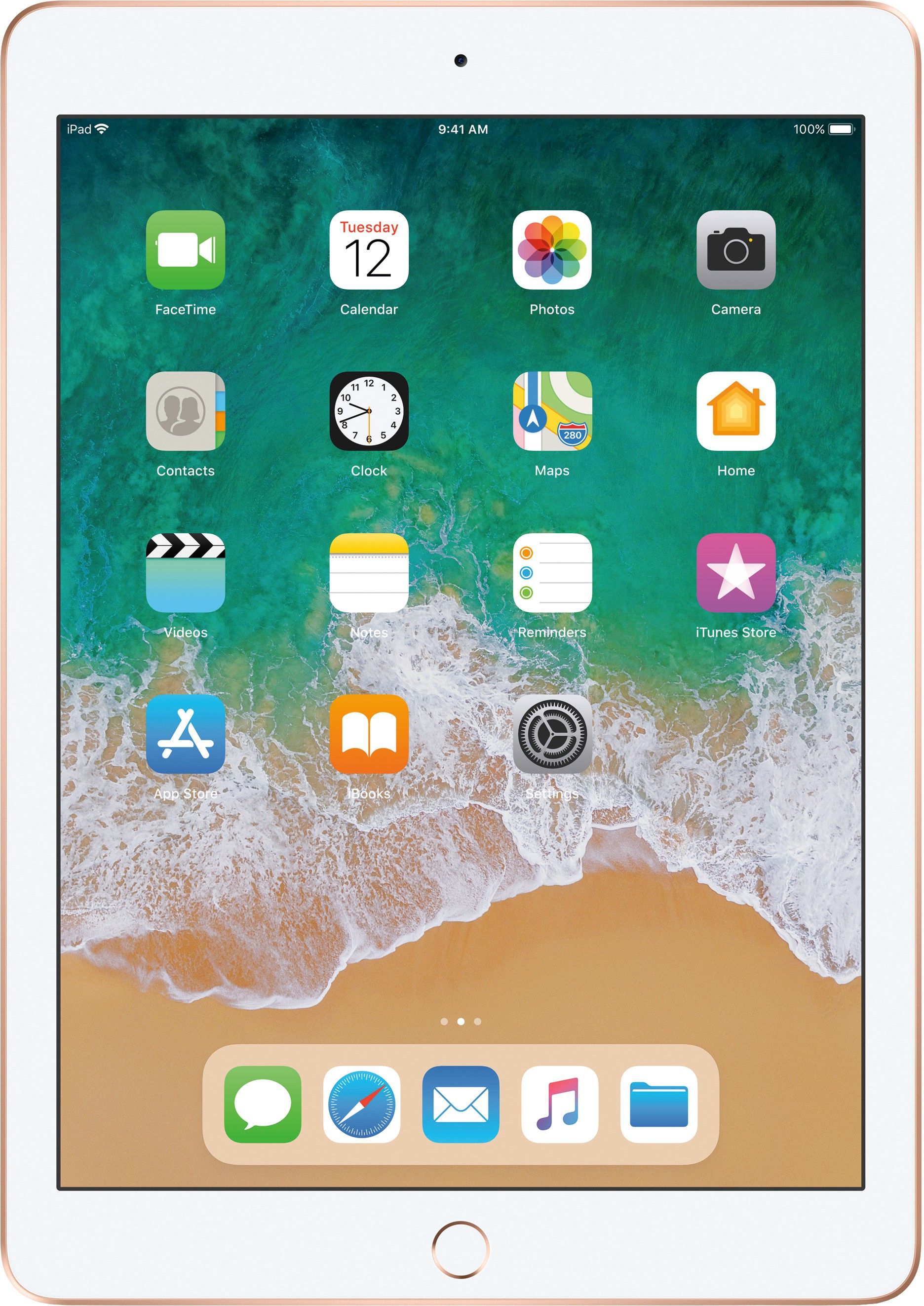 Apple iPad (6th Gen) 32 GB ROM 9.7 inch with Wi-Fi Only (Gold)-picture-19