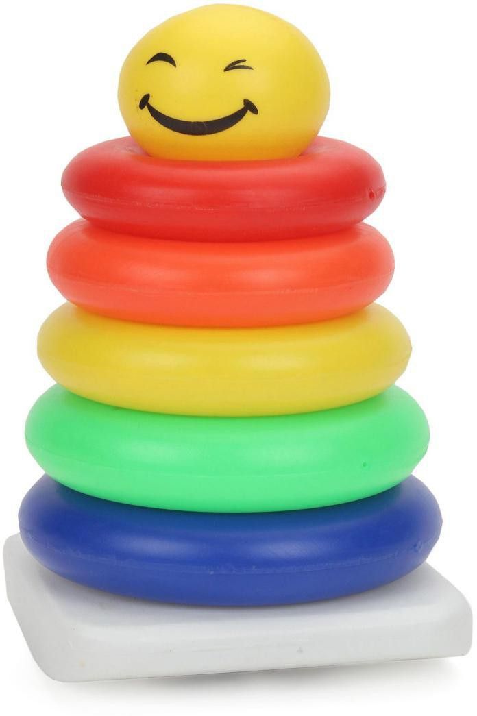 SMILEY RING SMALL 5 RINGS FOR KIDS (STACKING FUN)
