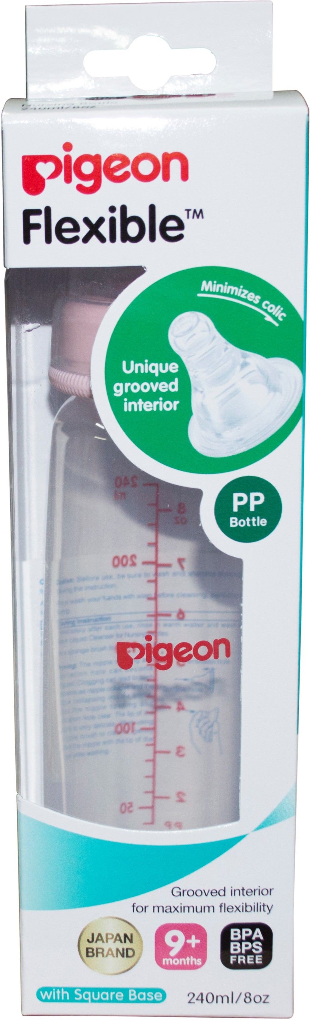 pigeon Flexible Plastic feeding bottle - 240 ml-picture-26