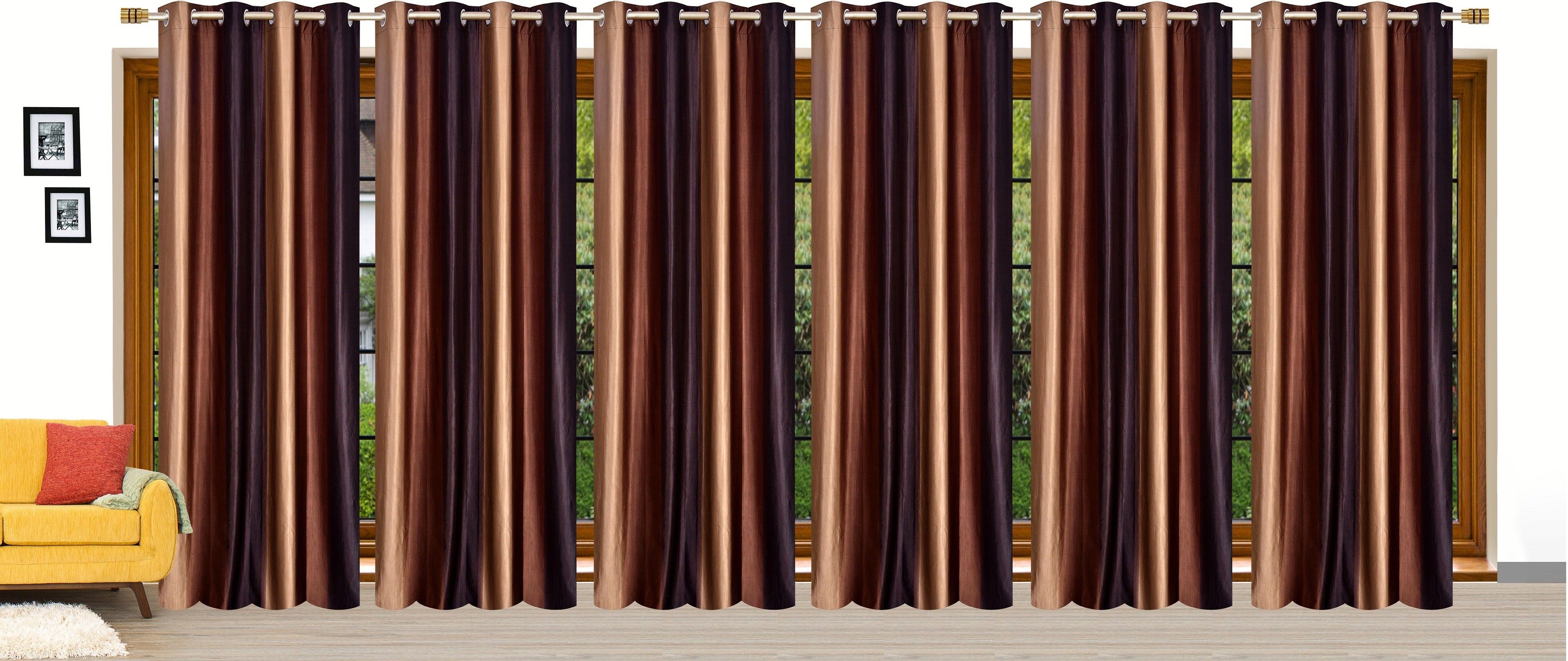 214 cm (7 ft) Door Polyester Curtain (Pack Of 6)-image-16