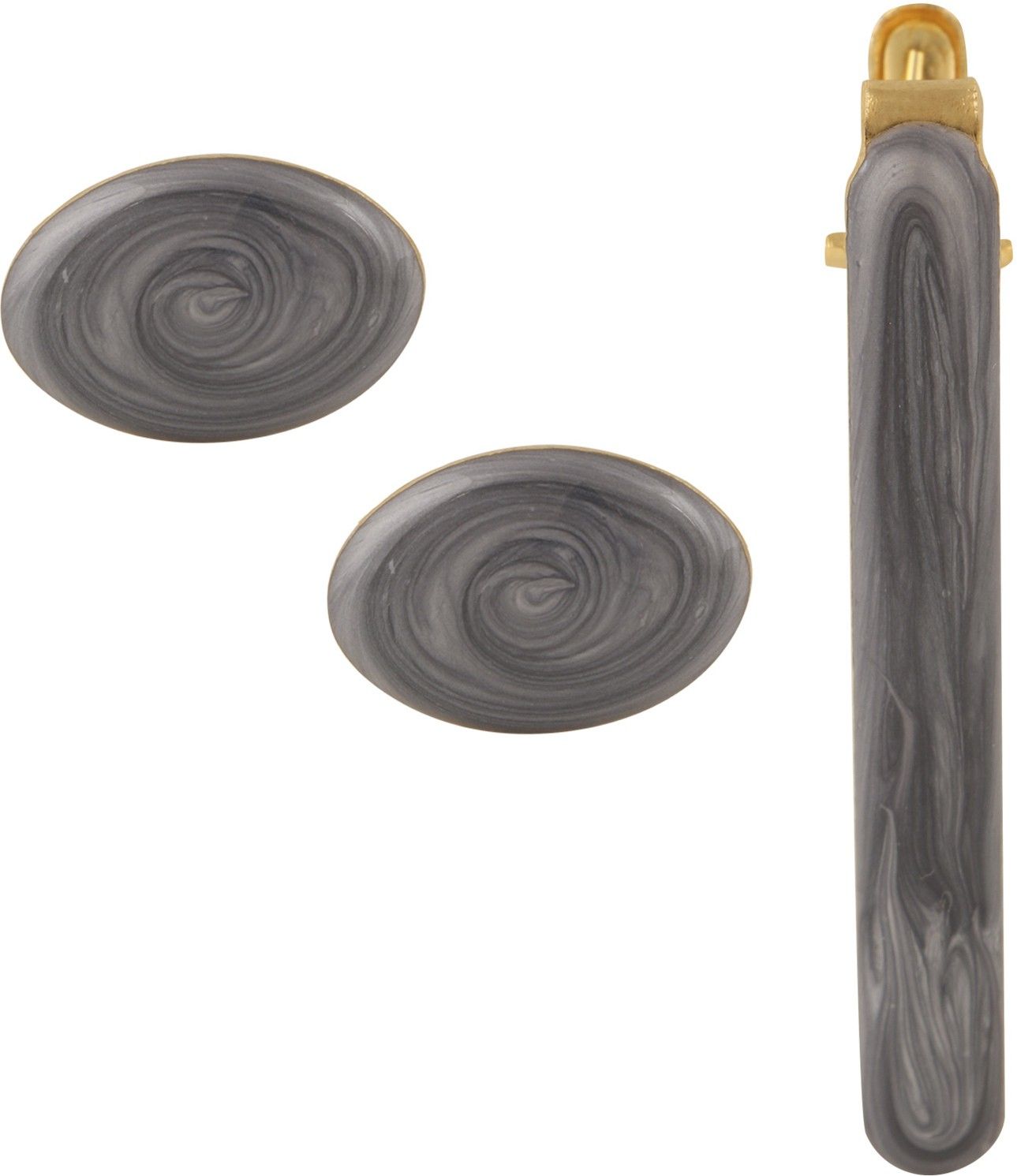 TRIPIN Brass Cufflink & Tie Pin Set-picture-14