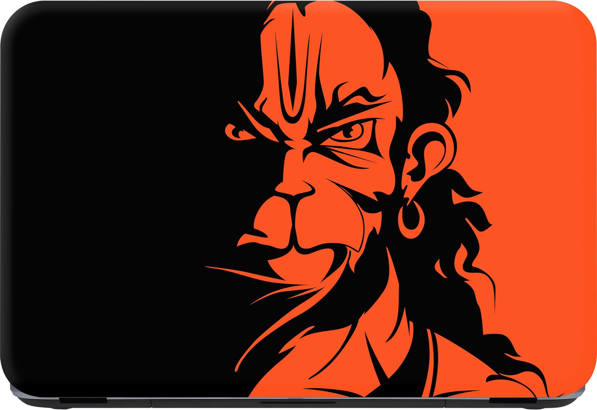 Flipkart SmartBuy Jai Hanuman Premium LG Vinyl (matte) Laptop Decal 15.6-image-2