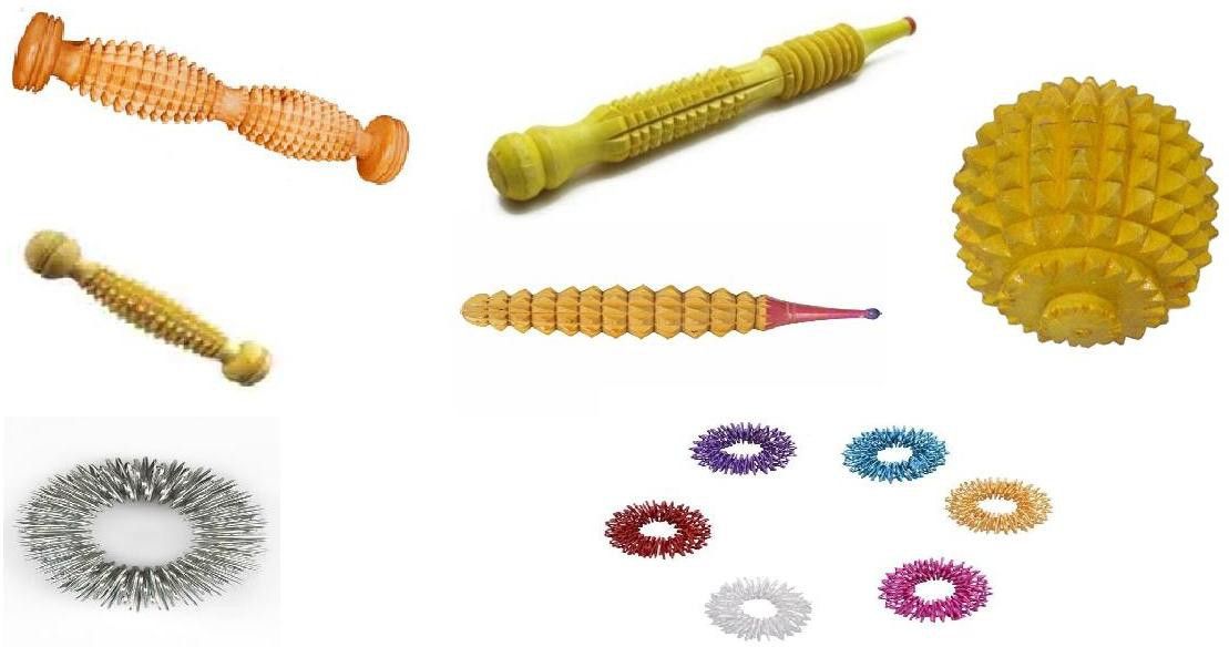 Acupressure Foot Roller With Massage Products ( Sujok rings + Karela + Jimmy + Ball + Half Roller ) Fitness Accessory Kit Kit-image-4