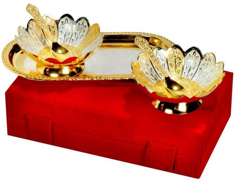 Kamal Katori Silver Plated Decorative Platter-image-6