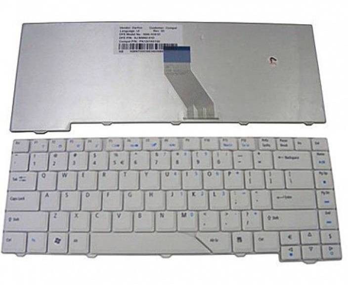 Lapstar LAPTOP KEYBOARD FOR ACER ASPIRE 4210 4220 4310 4315 4320 4510 4520 4710 WHITE Laptop Keyboard Replacement Key
