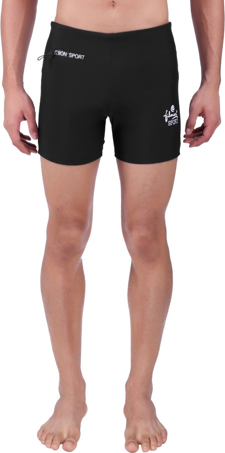 Fashion Printed Men Trunk Black Swimsuit-image-40