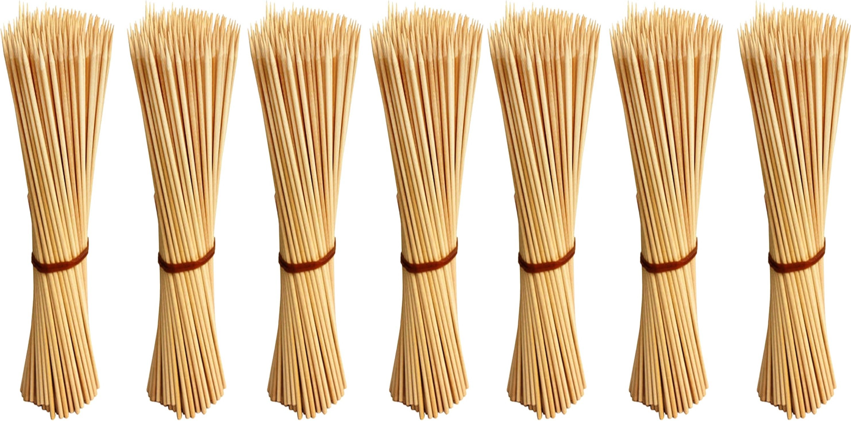 jamboree kebab stick, roast stick, Bamboo Skewers Chocolate Fountain Wooden Fruits BARBECUE Kebab Stick Party Buffet Food Disposable Wooden Roast Fork Set (Pack of 700) Disposable Bamboo Roast Fork-picture-11
