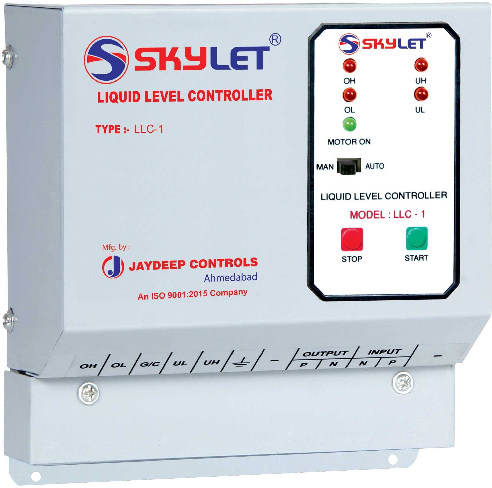 SKYLET Metal Single(230 V,50 Hz) Phase Water Level Controller for Overhead Tank with Underground Dry Run Protection. Only For Single Capacitor (Run Capacitor only)Pump .with Carbon Sensor Wired Sensor Security System-picture-37
