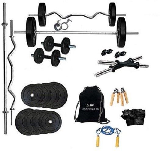 protoner 20 kg 20 kg Rubber Home Gym Set with Rods Home Gym Combo-picture-20