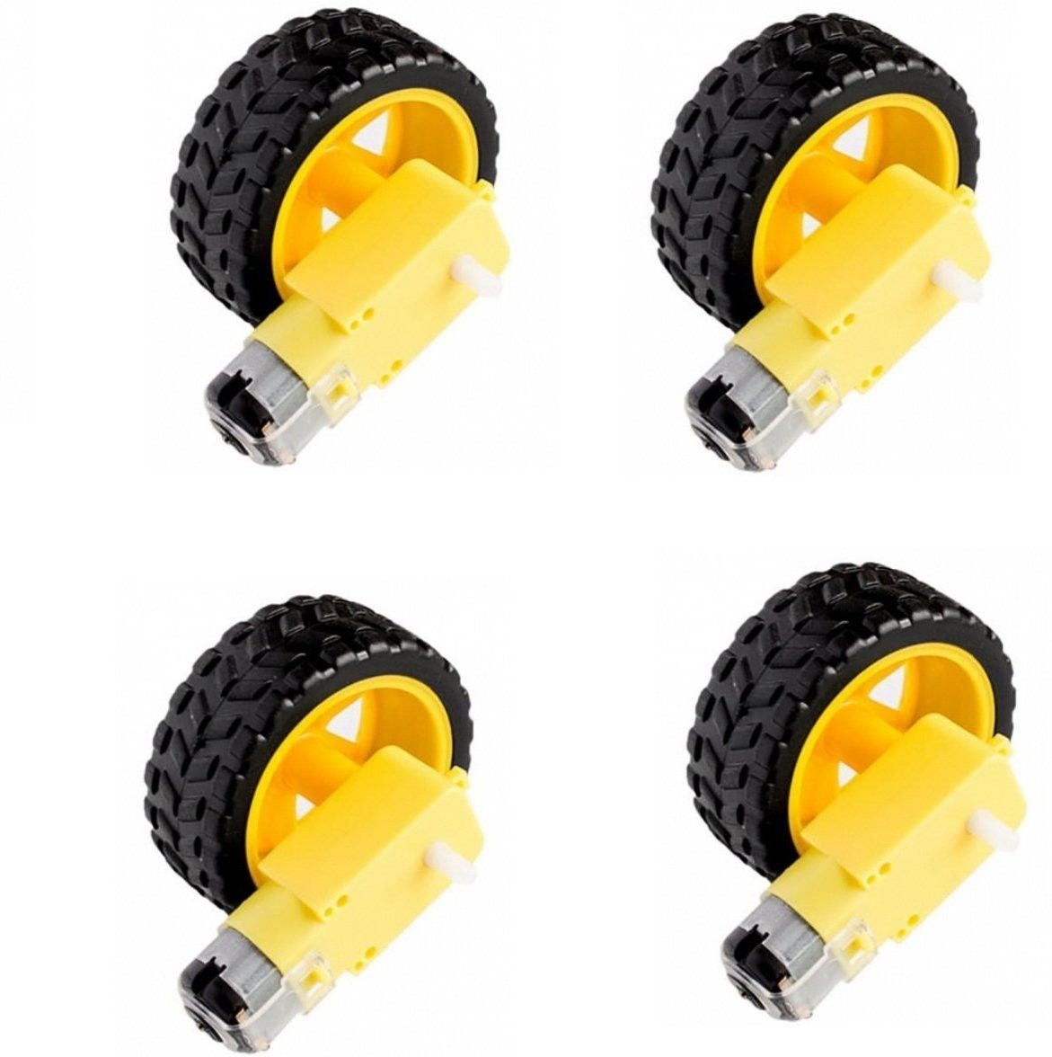 Dual Shaft Bo Motor With Big Wheel 4Pcs-image-2