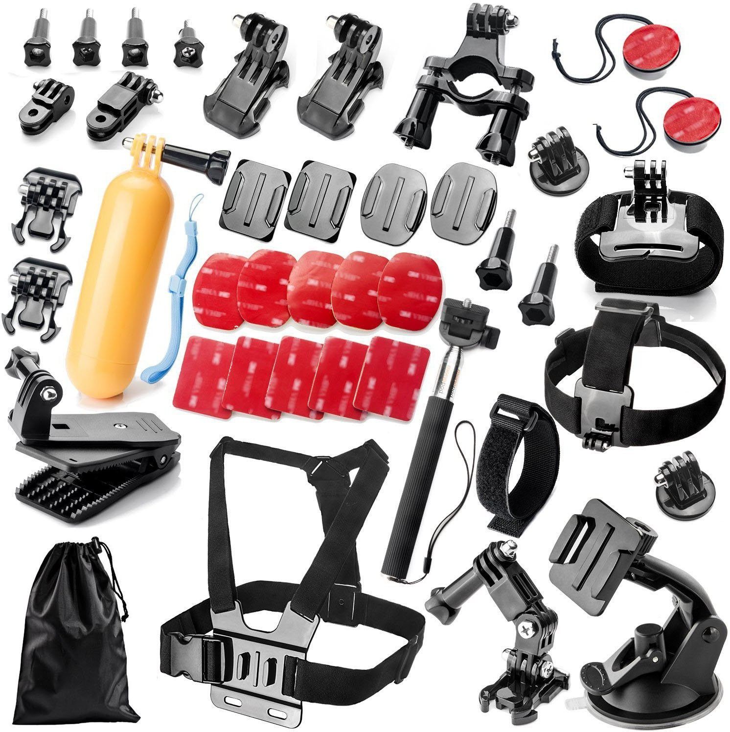 Yantralay 40 in 1 Outdoor Sports Accessory Kit for Gopro Hero 5 4 3+ 3 2 1, SJCAM SJ4000 SJ5000, Yi & Other Action Cameras (41 Items) Strap-picture-14