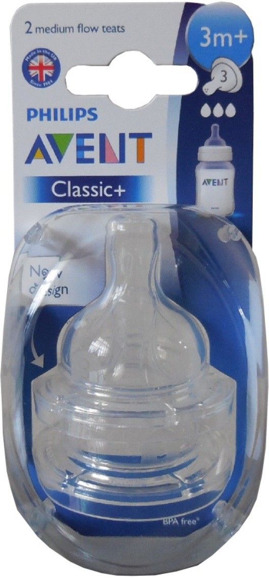 Avent Classic Nipples (3M+) Medium Flow Nipple-image-29
