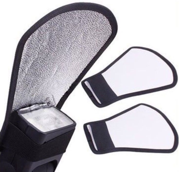 GINNI Silver White Flash Diffuser Reflector for Canon Nikon Pentax Yongnuo Sony Nikon , Canon Diffuser-picture-22