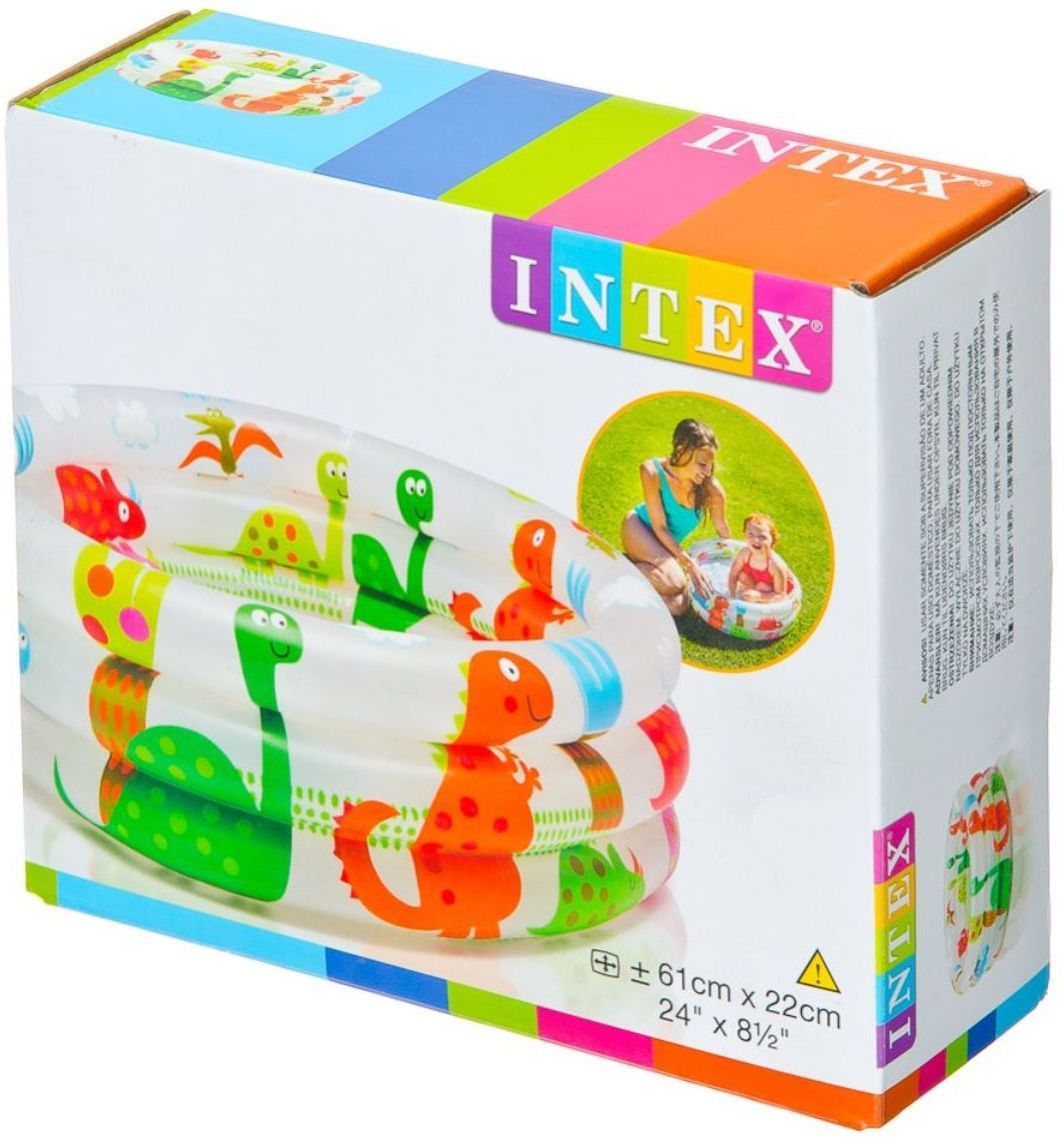 vw intex DINOSAUR 3-RING BABY POOL Inflatable Swimming Pool-picture-23