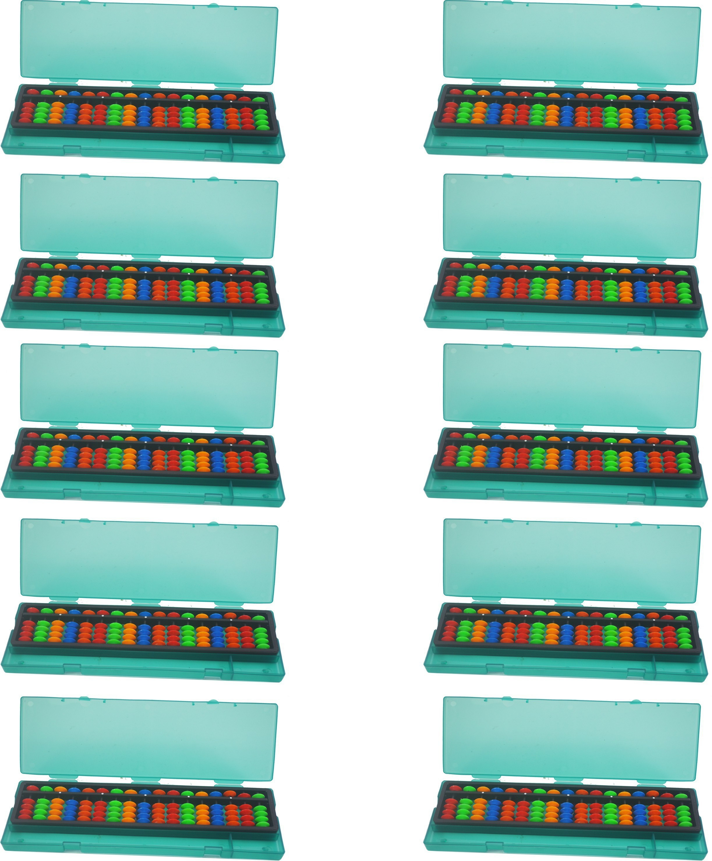 djuize 17 Rod Multicolor Abacus and Box Type-2 Set of 10 image 1