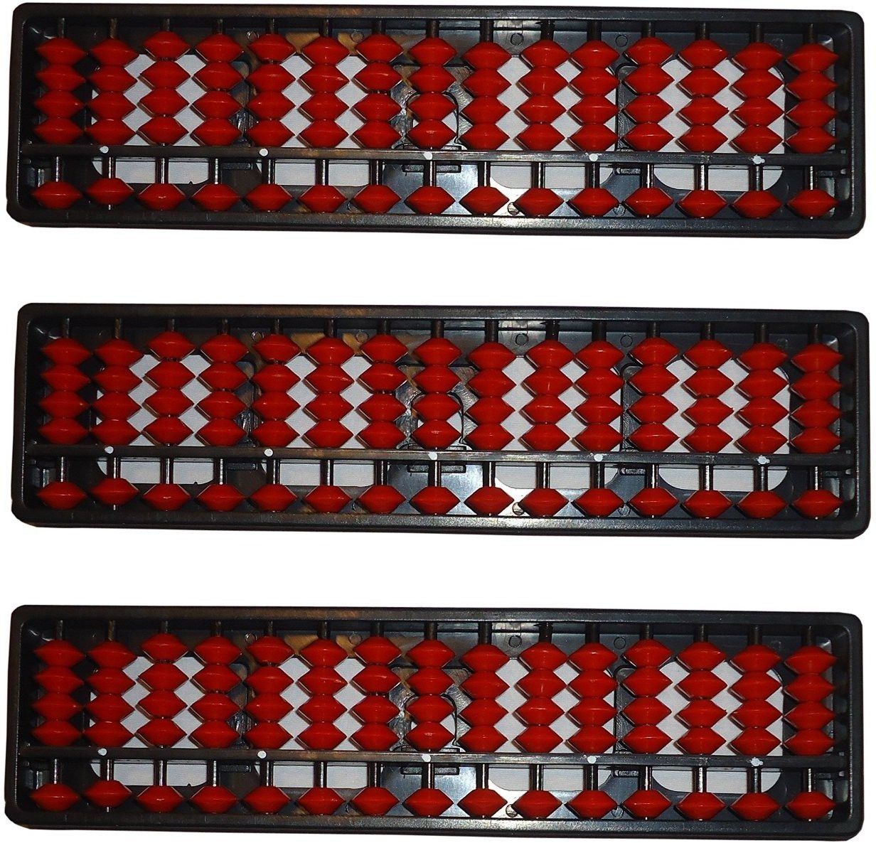 Abacus math learning kit for kids Brown 13 rod ( Pack of 3 )-image-29