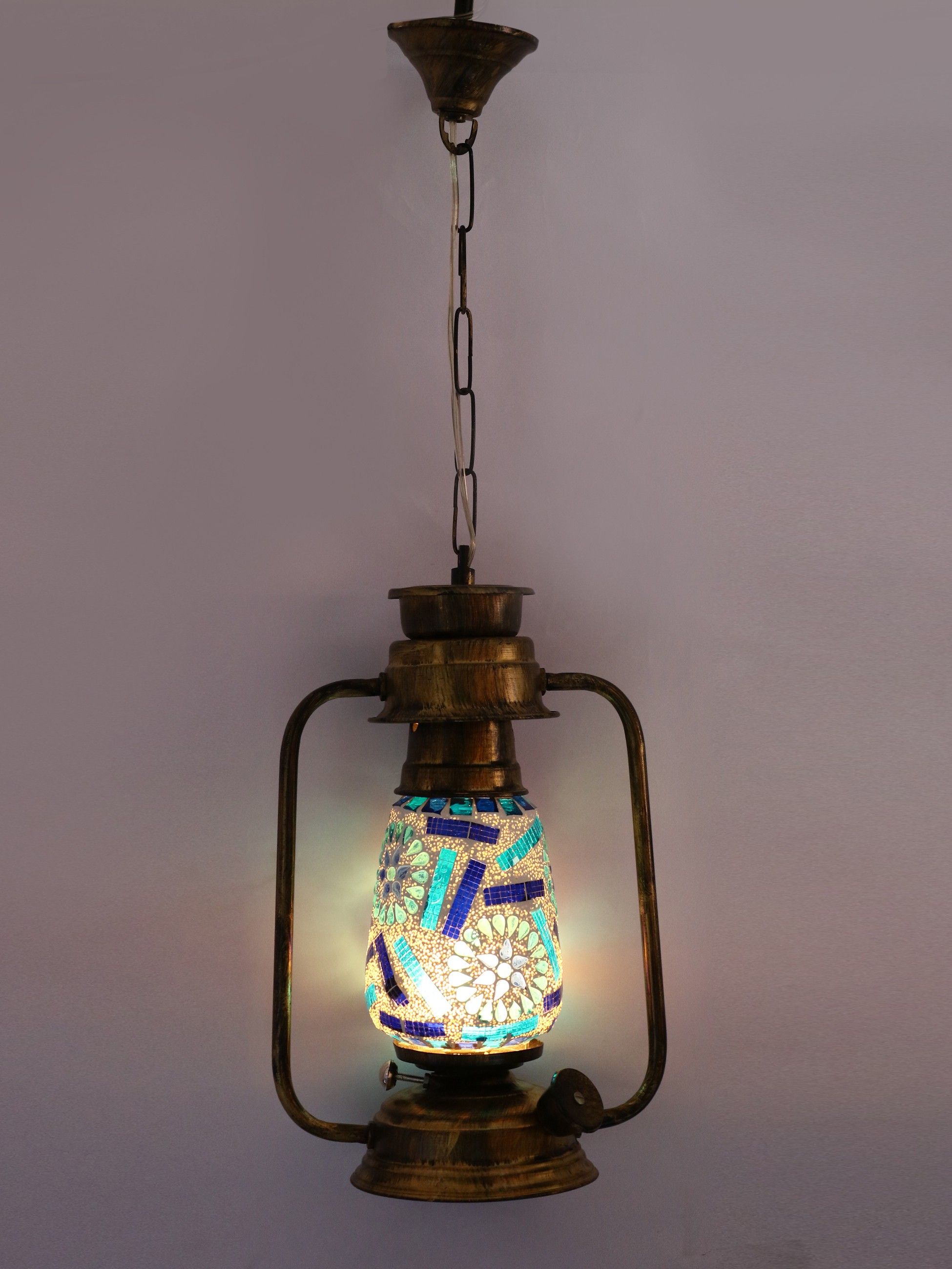 afast Antique Pendant Hanging Lantern Lamp Light With Colorful Glass Perfect Match Of Trading And Traditional A9 Pendant Lamp Ceiling Lamp-picture-24