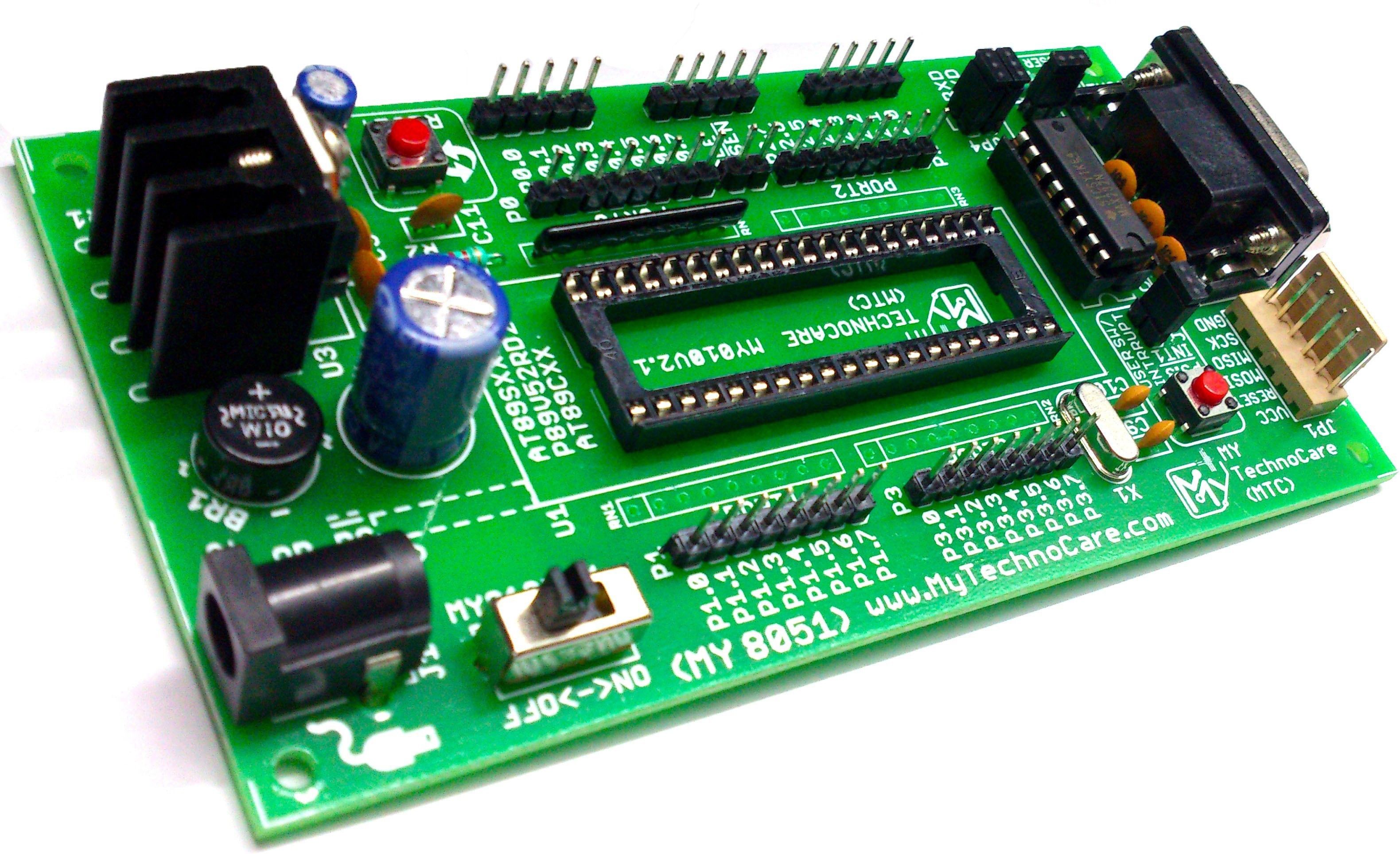 MY TechnoCare ATMEL 8051 Development Board+MAX232, Multipurpose Controller-image-10