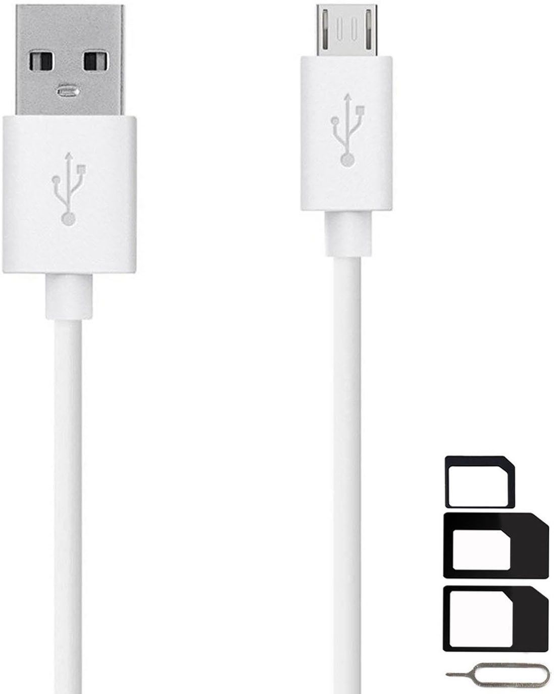 Cable Accessory Combo for Oppo F5, Oppo F5 Youth, Oppo F3, Oppo A57, Oppo F1s, Oppo A83, Oppo A37, Oppo F3 Plus High Speed Micro USB Charging Data Sync Cable 1 Meter With SIM Adapter-image-45