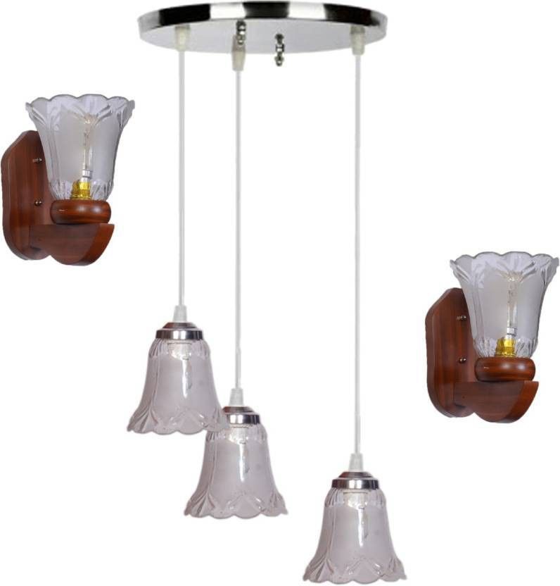 afast Pandent Three Hanging Ceiling Lamp Como With Two Matching Wall Lamp Of Colorful & Decorative Glass Shade-Do43 Pendant Lamp Ceiling Lamp-picture-37