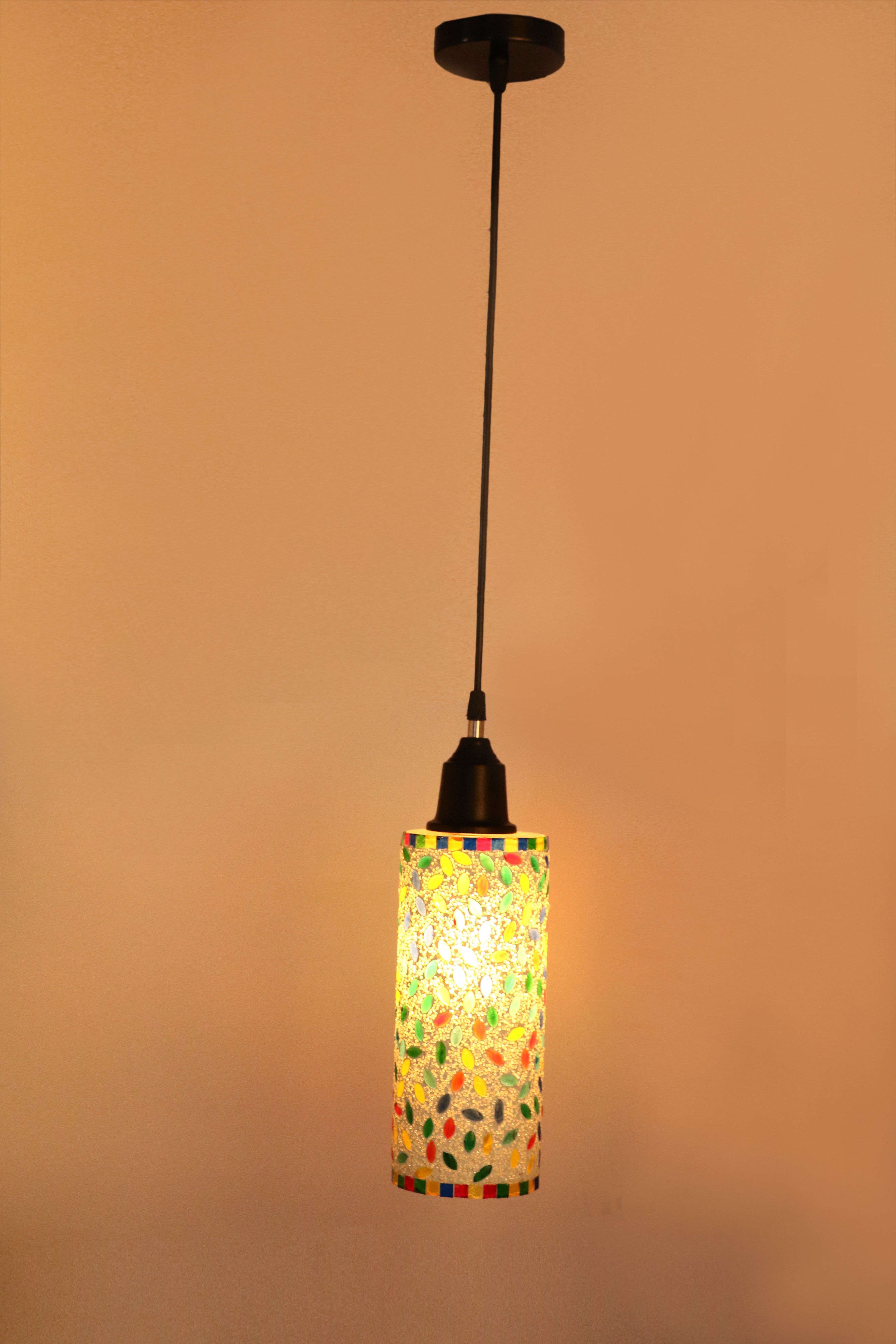 afast New Launch Decorative Colorful Mozac Pendant Hanging Ceiling Lamp Ornamented With Colorful Chips & Beads With Magical Effects-12 Pendant Lamp Ceiling Lamp-picture-21