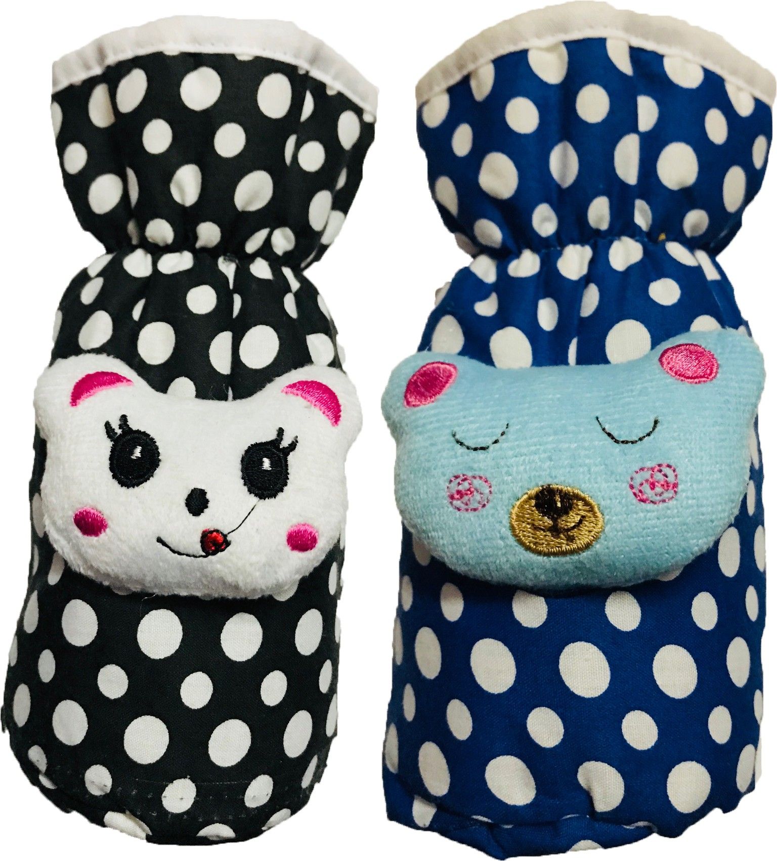 High Quality Daily use attractive Teddy Cotton Bottle Cover (Multicolor)