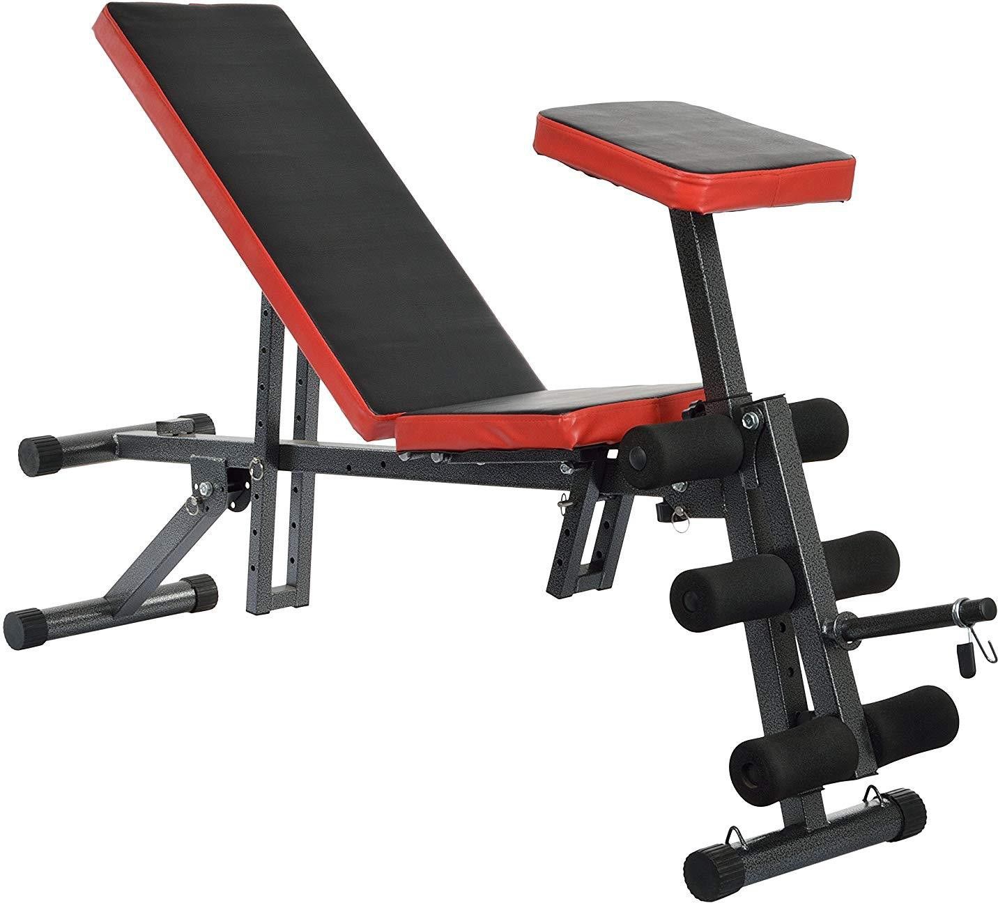 7-in-1 Sit up Durable Weight Preacher Armrest Curl Adjustable Bench Multipurpose Fitness Bench-image-46