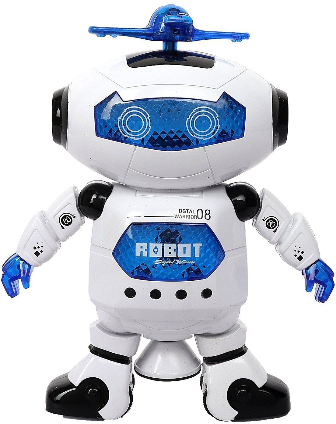 Toys Dancing Naughty Robot with 3D Flashing Light & Music Battery Operated Multi Colors (360 Degree Dancing Smart Robot) for Kids-image-47