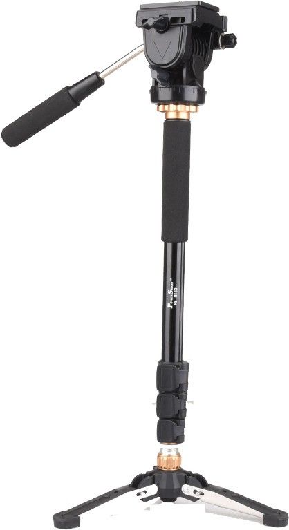Power Smart M150 stable camera monopod with base mini tripod, new damping pan head Tripod Ball Head-image-4