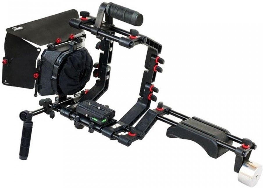 FILMCITY shoulder rig 9" cage matte box DSLR FC-02 Camera Cage Shoulder Rig Kit Camera Rig-picture-16