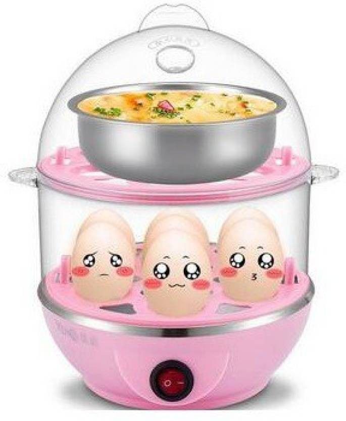 Electric Double Layer Steamer Boiler Poacher With Bowl VS199 Egg Cooker  (7 Eggs) Egg Cooker-image-4